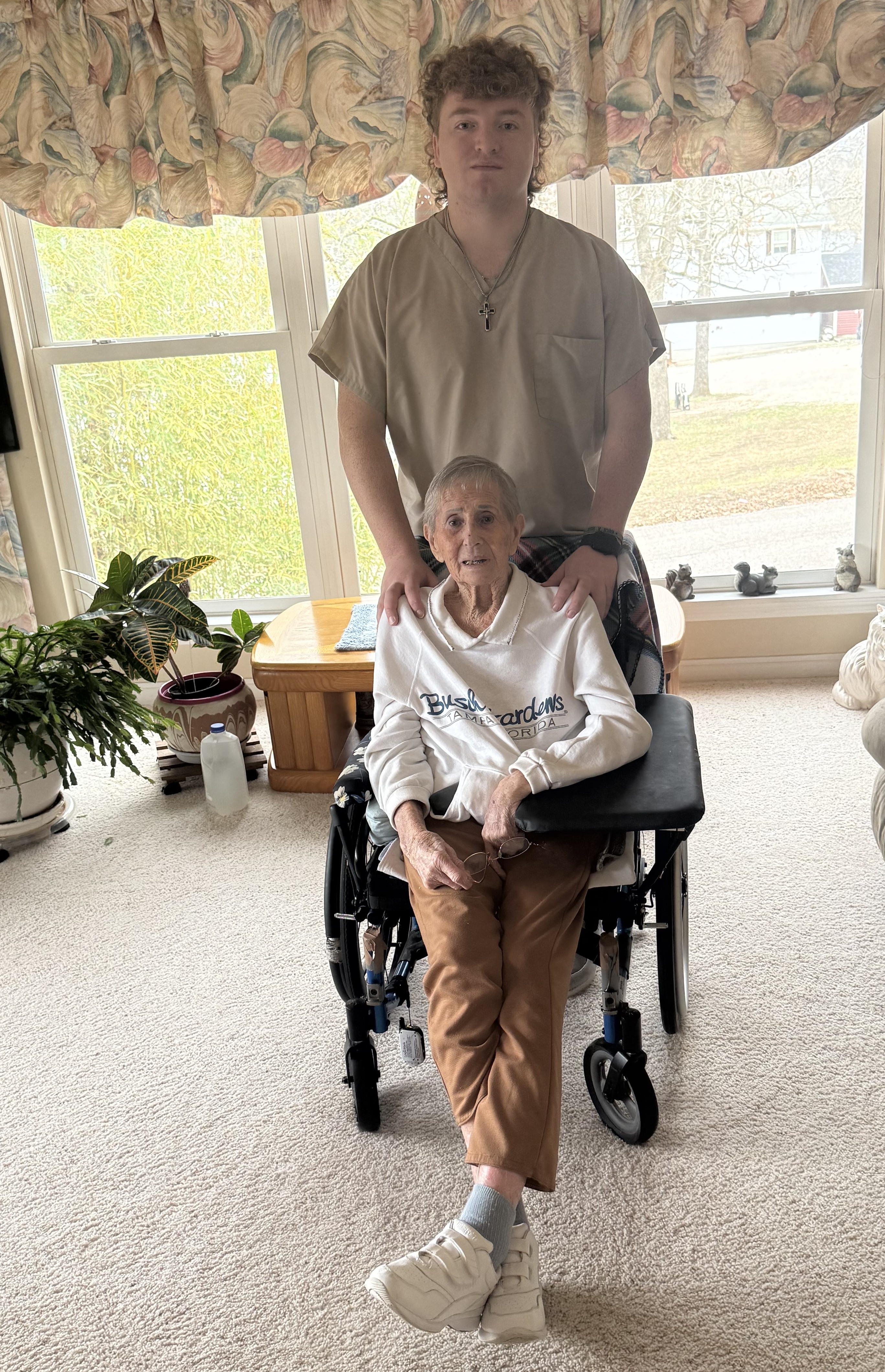 Josh with a Vitaris Home Care client